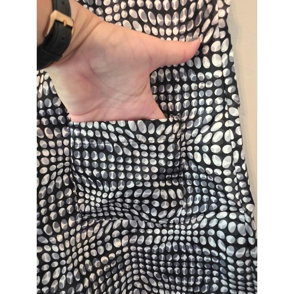 One Clothing Black White Mod Dot Mini Dress Small Made USA - Picture 4 of 5